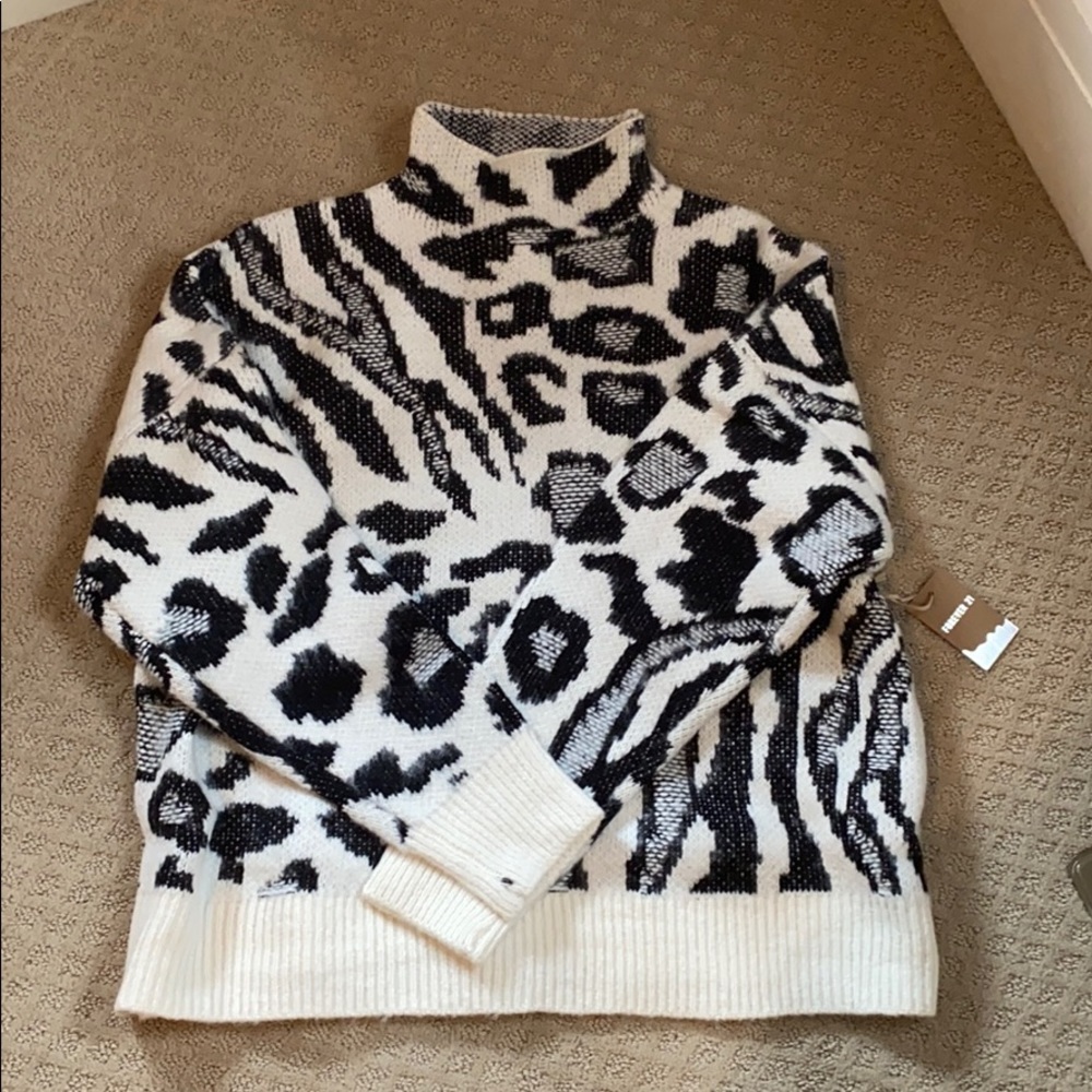 Leopard print sweater